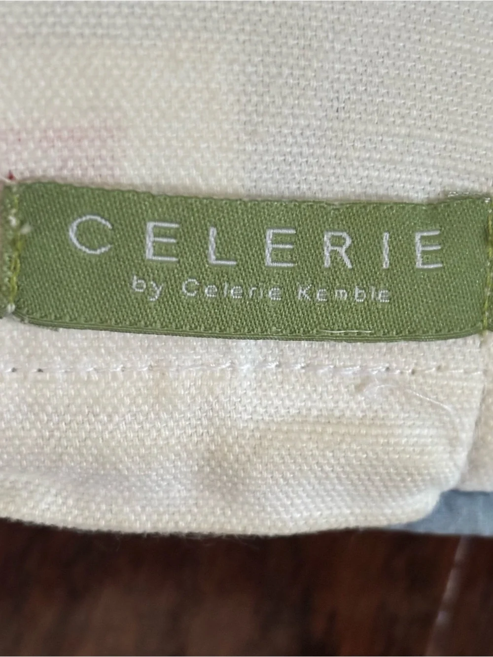 Celerie By Celerie Kemble Embroidered 20”x20” Accent Throw Pillow Blue Beige Geo